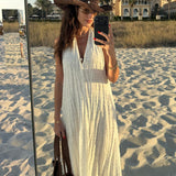 Vela Backless Maxi Dress - Coconut