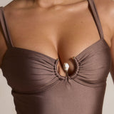 Arora Balconette One Piece - Latte