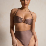 Eva Bandeau Bikini Top - Latte