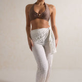 Sora Sash Front Trouser - Coconut