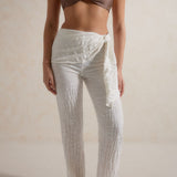 Sora Sash Front Trouser - Coconut