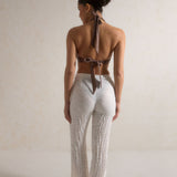 Sora Sash Front Trouser - Coconut