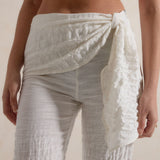 Sora Sash Front Trouser - Coconut