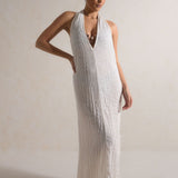 Vela Backless Maxi Dress - Coconut