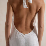 Vela Backless Maxi Dress - Coconut