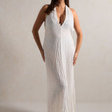 Vela Backless Maxi Dress - Coconut