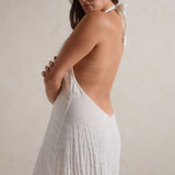 Vela Backless Maxi Dress - Coconut